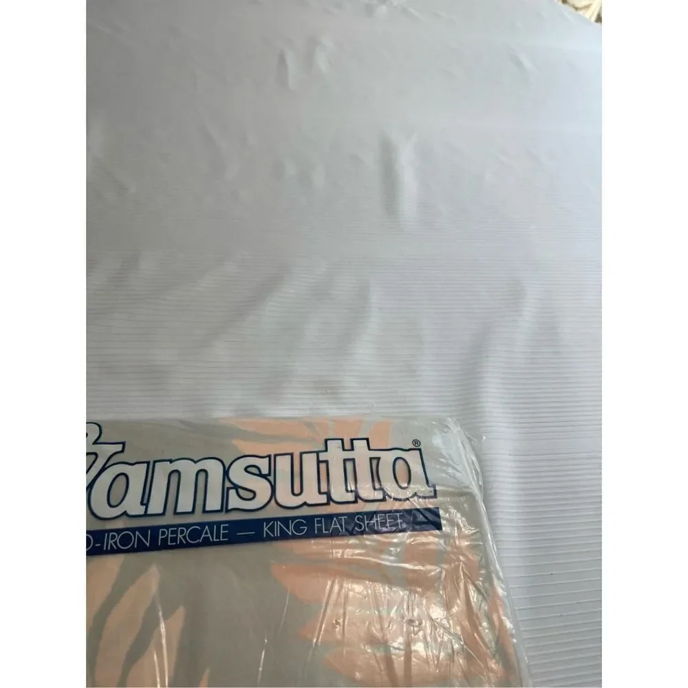 Wamsutta No Iron Twin Flat Sheet VTG Sealed